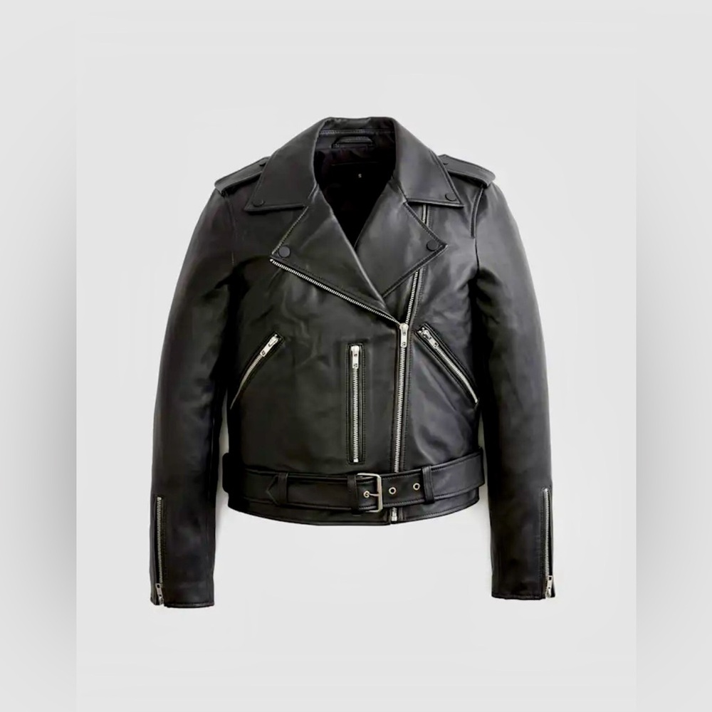 Quince Genuine Leather motorcycle jacket. - Picture 4 of 10